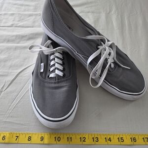 Vans Women's Gray Canvas Sneakers